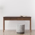 thumbnail image 1 of Lifestyle Solutions Westley 30.31 in. Hight Writing Desk with Drawers, Walnut Brown Wood, 1 of 5
