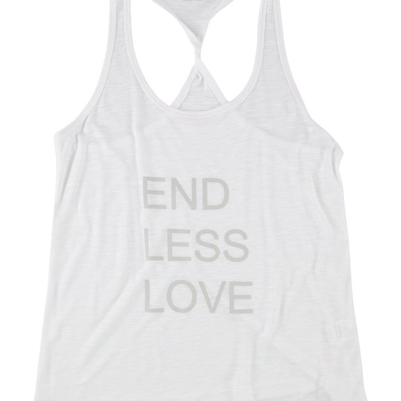 Lifestyle and Movement Womens Endless Love Tank Top, White, Small