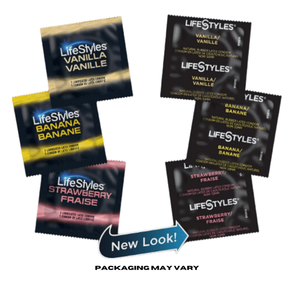 Lifestyles Assorted Flavors Condoms, 12 Count