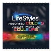 Lifestyles Flavors & Colors + Brass Lunamax Pocket Case, Premium Sampler of Lubricated Latex Condoms-24 Count