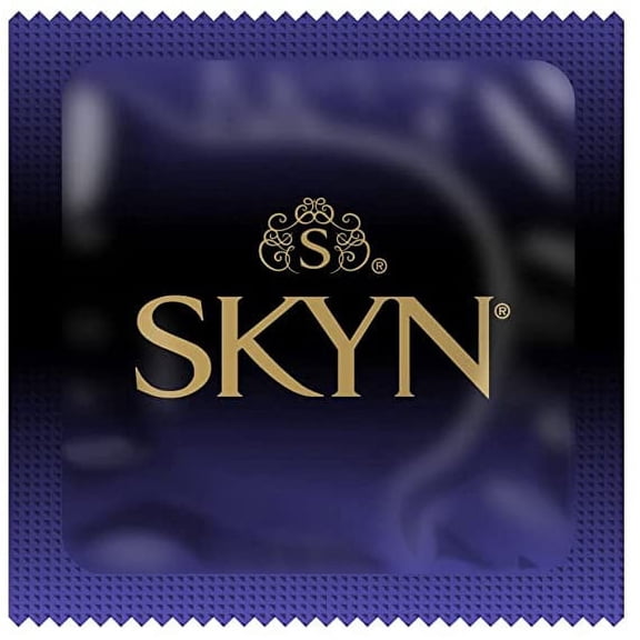 Lifestyles SKYN Elite Thin Condom Bundle with Silver Lunamax Pocket Case, Non-Latex Polyisoprene-24 Count (Bulk)