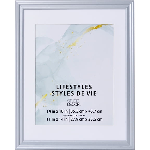Lifestyles Silver Frame with Mat by Studio Decor