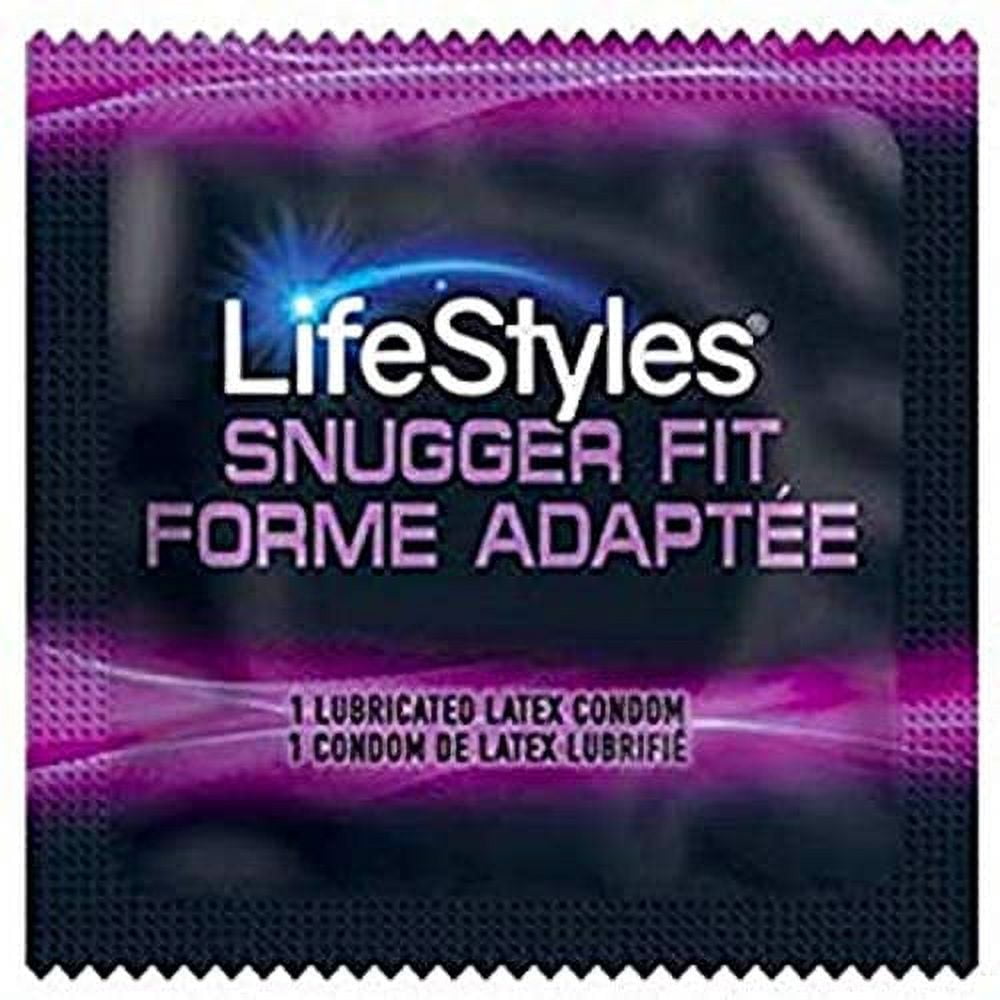 Lifestyles Snugger Fit Condoms. 25 Pieces. Latex, Lubricated