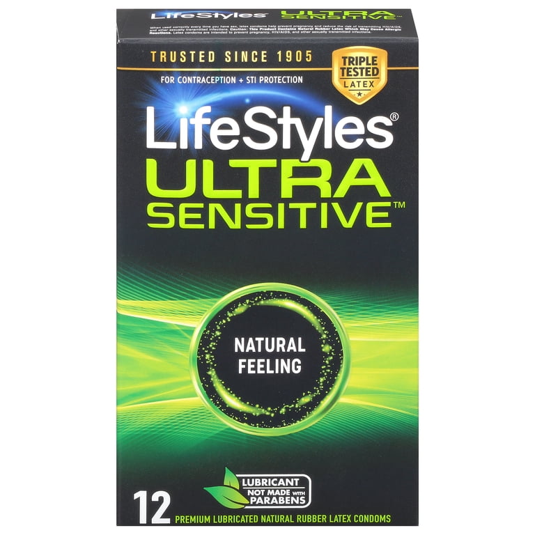 Lifestyles Ultra Sensitive Lubricated Latex Condoms, 12 Count HSA/FSA  Eligible - Walmart.com