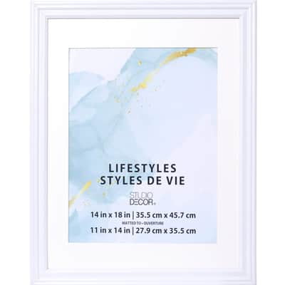 Lifestyles™ White Frame With Mat by Studio Décor®