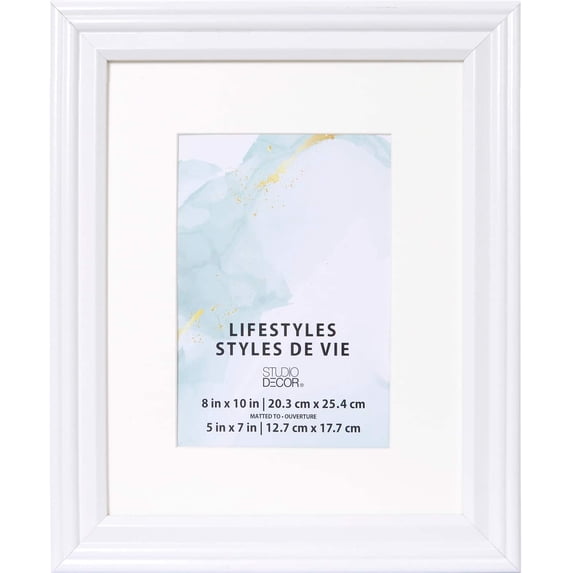 Studio Decor Lifestyles White Frame With Mat