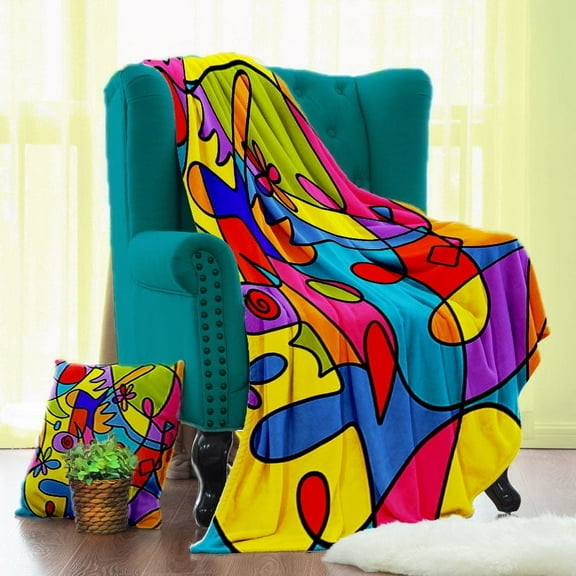 Lifestyles by Ramco Imagicolor Velveteen Photography Blanket.  Made in the USA.  This item is 50" by 60".