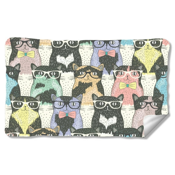 Lifestyles by Ramco Specticats Velveteen Plush Throw Blanket, 50" x 60"