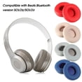 thumbnail image 1 of Lifetechs 1 Pair Replacement Earpads Sound Insulation Soft Elastic Breathable Protective Ear Cushion Solid Color Bluetooth compatible Headphone Sponge Ear Pads for SOLO2/SOLO3, 1 of 8