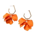 thumbnail image 1 of Lifetechs 1 Pair Rose Petal Drop Earrings Long Style Exaggerated Dangle Earrings Bright Color Earrings Jewelry Accessories, 1 of 7