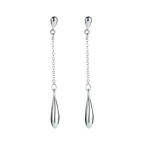 Lifetechs 1 Pair Women Drop Earrings Long Tassel Waterdrop Pendant Polished Lightweight Hanging Earrings Prom Party Wedding Dangle Earrings Ear Jewelry