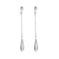 Lifetechs 1 Pair Women Drop Earrings Long Tassel Waterdrop Pendant Polished Lightweight Hanging Earrings Prom Party Wedding Dangle Earrings Ear Jewelry