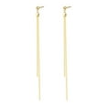 thumbnail image 1 of Lifetechs 1 Pair Women Hanging Earrings Long Linear Tassel Alloy Electroplated Ear Jewelry Lady Prom Cocktail Party Dangle Earrings, 1 of 7