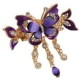 thumbnail image 1 of Lifetechs 1 Pcs Butterfly Hair Clips Rhinestone Butterfly Tassel Hair Claw Clips Vintage Boho Ponytail Holder Hair Accessories for Women Styling Supplies, 1 of 8