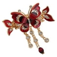 thumbnail image 1 of Lifetechs 1 Pcs Butterfly Hair Clips Rhinestone Butterfly Tassel Hair Claw Clips Vintage Boho Ponytail Holder Hair Accessories for Women Styling Supplies, 1 of 8