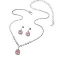 thumbnail image 1 of Lifetechs 1 Set Women Jewelry Set Rhinestone Necklace Earrings Prom Wedding Party Bride Water Drop Dangle Earrings Formal Occasions Neck Jewelry, 1 of 8