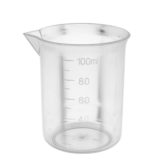 Lifetechs 100ML Measuring Cup Non-stick Multipurpose Plastic Anti-drip Nozzle Mixing Cup Laboratory Equipment