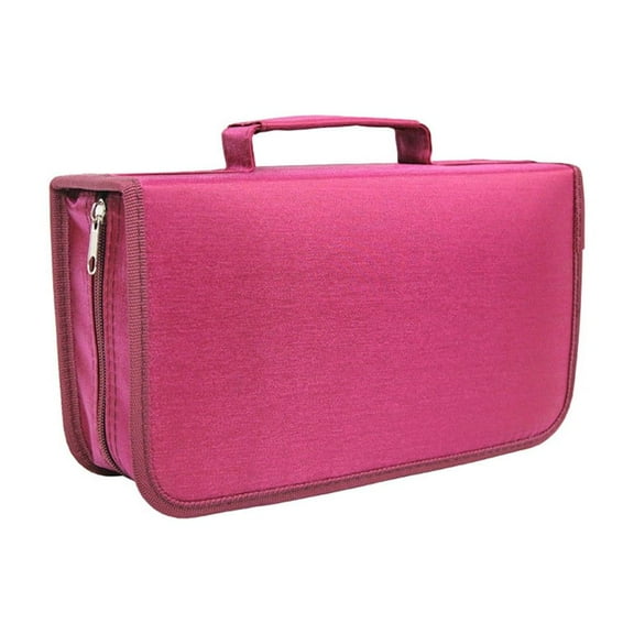 Lifetechs 128 Discs DVD CD Holder Zipper Album Storage Case Wallet Carrying Bag Organizer