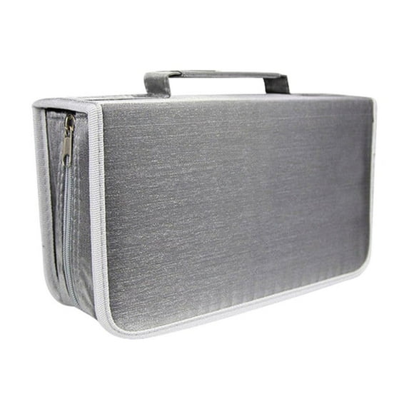 Lifetechs 128 Discs DVD CD Holder Zipper Album Storage Case Wallet Carrying Bag Organizer