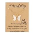 thumbnail image 1 of Lifetechs 2 Pcs/Set Sister Pendant Trendy Corruption Resistance Alloy Butterflies Wing Friendship Necklace Daily Life, 1 of 1