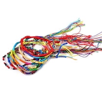 Lifetechs 20 Pcs Bracelets Knitted Strands Cord Multicolor Bracelets for Club