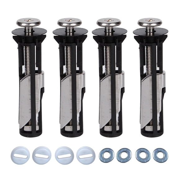 Lifetechs 4 Pcs Toilet Seat Fixing Screws Universal Toilet Seat Bolt Kit Heavy Duty Toilet Seat Screws Kit