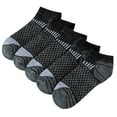 thumbnail image 1 of Lifetechs 5 Pairs Men Basketball Socks Sweat Absorbent Breathable Socks Low-Cut Anti-slip Ankle Socks for Daily Wear Sports Yoga, 1 of 1