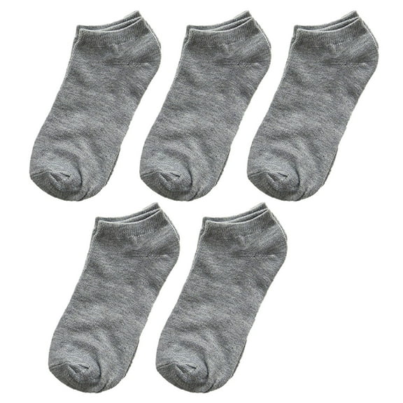 Lifetechs 5 Pairs Simple Ankle Socks Women Men Low Cut Short Socks Anti-slid Athletic Running Casual Invisible Liner Socks