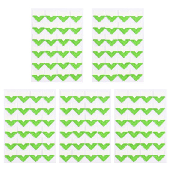 Lifetechs 5 Sheets Photo Corner Sticker Self-Adhesive Acid Free Vintage DIY Scrapbook Album Journal Diary Memory Book Picture Mounting Corner