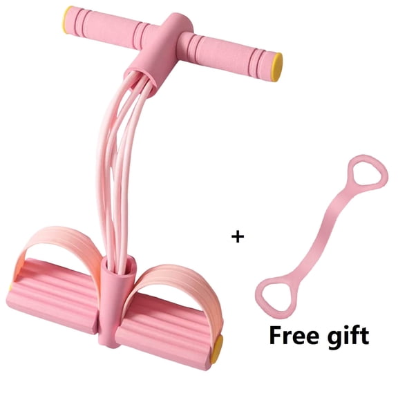 Lifetechs 6-Tube Pedal Resistance Band Multifunction Tension Rope Elastic Yoga Pedal Puller Body Stretching Trainer Home Gym Workout Equipment