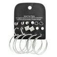 thumbnail image 1 of Lifetechs 9 Pairs Earring Rhinestone Inlaid Jewelry Gift Alloy Stud Hoop Earrings Set, 1 of 8