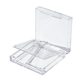 Lifetechs Acrylic Double Layer Empty Press on Nails Packaging Box Transparent Lid Nail Display Box Nail Tips Storage Case for Home Portable Nail Art Organizer Container