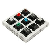 Lifetechs Acrylic Keyboard Tester 9 Clear Plastic Keycap Sampler for Cherry MX Switches