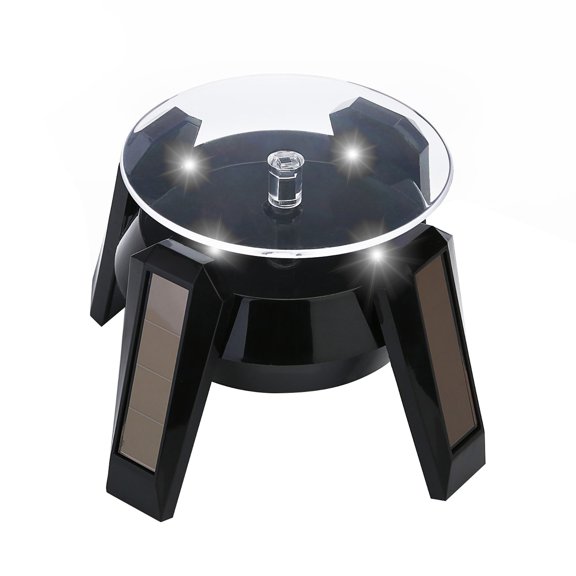 Lifetechs Airship UFO Rotating Display Stand 360 Degrees Solar Dual Use Automatic Turntable for Showcase