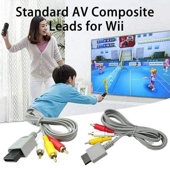 Lifetechs Audio Video AV Cable Cord Red White Yellow Connectors HD-compatible Television Support AV Cable