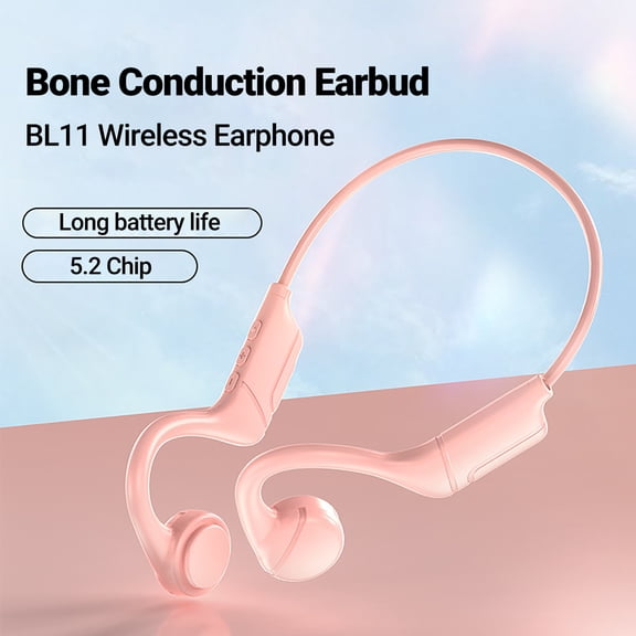 Lifetechs BL11 Wireless Earphone High Fidelity Intelligent Noise Cancelling IPX5 Waterproof Bluetooth-compatible5.2 Mega Bass Bone Conduction Earbud for Doing Sports