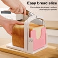 thumbnail image 1 of Lifetechs Bread Slicer Adjustable Width Foldable Bread Slicing Tool Reusable Bread Cutting Guide for Homemade Bread Bagels Cakes, 1 of 7