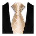 thumbnail image 1 of Lifetechs Business Tie Square Geometric Design Smooth Satin Formal Tie Casual Necktie Street Events Weddings Accessories, 1 of 7