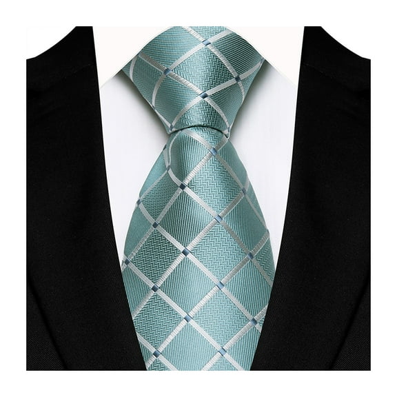 Lifetechs Business Tie Square Geometric Design Smooth Satin Formal Tie Casual Necktie Street Events Weddings Accessories