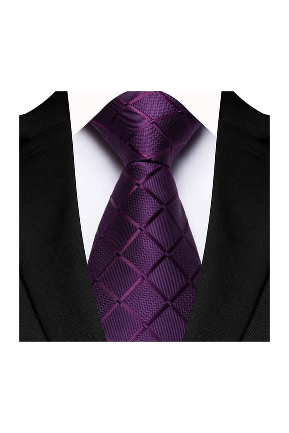 Business Tie Square Geometric Design Smooth Satin Formal Tie Casual Necktie Street Events Weddings Accessories