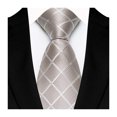 thumbnail image 1 of Lifetechs Business Tie Square Geometric Design Smooth Satin Formal Tie Casual Necktie Street Events Weddings Accessories, 1 of 7