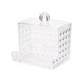 thumbnail image 1 of Lifetechs Cotton Swab Storage Box Cotton Ball Holder Transparent Dustproof Toothpicks Dental Floss Dispenser Storage Case, 1 of 8