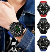 Lifetechs Electronic Watch Silicone Band Comfortable Large Screen Number Display Multifunctional Outdoor Sports Watch