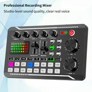 Lifetechs F998 Sound Card Professional Volume Adjustable USB Live Stream Audio Card Adapter for PC