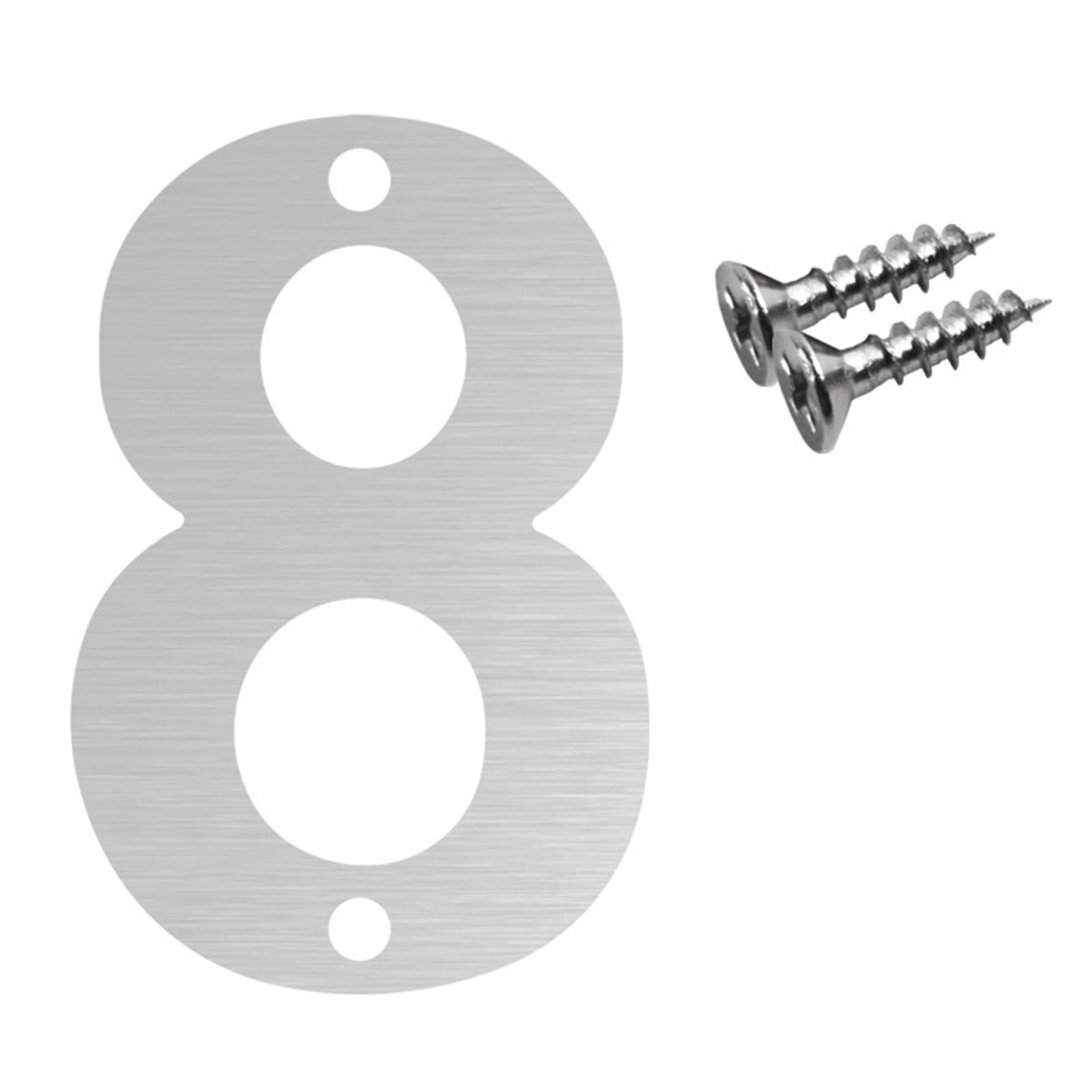 House Numbers Shells Lifetechs Floating House Numbers for Outside Stainless Steel Metal ...