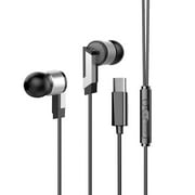 Lifetechs Game Headset with Line Control Subwoofer In-Ear Design 3.5mm Type-C Earphone for Long-lasting Wear