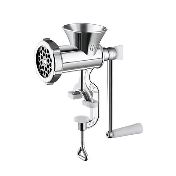 Lifetechs Meat Grinder Manual Mincer Sausage Maker Table Mount Pork Mincer Stainless Steel Adjustable Clamp Kitchen Tool Beef Pork Fish Chicken Sausage Making Tubes