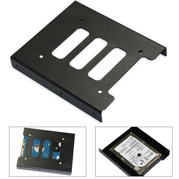 Lifetechs Metal 2.5 inch to 3.5 inch Hard Drive Bracket SSD Solid State Disk Caddy Tray