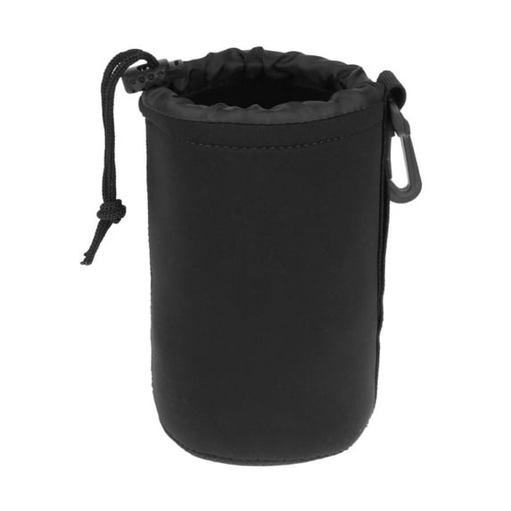 Lifetechs Neoprene Lens Bag, DSLR Camera Lens Pouch Waterproof Shockproof Waist Bag, Lens Holder Cylinder with Internal Fur Camera Lens Storage Bag