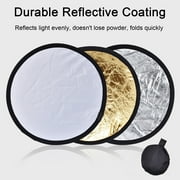 Lifetechs Round Reflector Two-in-one Compact Foldable Fill Light Durable Easy to Carry Photography Light Board